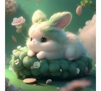 Puzzle para Adultos 300 Piezas,Lindos Conejos Animales,35x35cm Rompecabezas para Adulto Juguete Educativo, Juego Educativo Desafío,300 Piezas Rompecabezas para Adultos Niños
