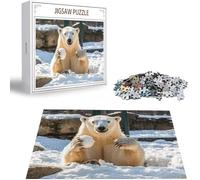 Puzzle para Adultos 3000 Piezas, Rompecabezas Jigsaw Animal Colorido Puzzles de Madera, Desafío for Adults Entretenimiento Creativo 3000 Piezas Juego Educativo, Desafío, Home Décor Oso Polar H-4668