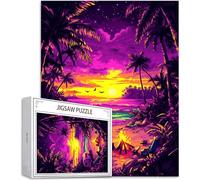 Puzzle para Adultos 3000 Piezas, Rompecabezas Jigsaw Playa Colorido Puzzles de Madera, Desafío for Adults Entretenimiento Creativo 3000 Piezas Juego Educativo, Desafío, Home Décor Paisaje H-1014