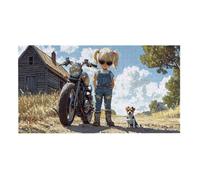 Puzzle para Adultos 408 Piezas, Chica Locomotora Puzzle, Difícil, Desafiante, Rompecabezas Encajan Perfectamente, Letras en la Parte Posterior, Regalo para Personas Mayores (59.3x22.8cm) v-530