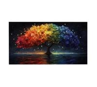Puzzle para Adultos 408 Piezas, El árbol de la Vida Puzzle, Difícil, Desafiante, Rompecabezas Encajan Perfectamente, Letras en la Parte Posterior, Regalo para Personas Mayores (59.3x22.8cm) v-845