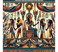 Puzzle para Adultos 500 Piezas,Estatua del Antiguo Egipto,45x45 cm,Rompecabezas para Adulto Juguete Educativo, Juego Educativo Desafío,500 Piezas Rompecabezas para Adultos