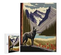 Puzzle para adultos, 500 piezas, estilo de la serie de arte de lobo, 9 rompecabezas para adolescentes, juego de pensamiento, carreras de velocidad de mano, regalos de cumpleaños y regalos únicos, 500
