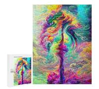 Puzzle para adultos, 500 piezas, rompecabezas para adolescentes, coloridas nubes, rompecabezas de danza, juguetes decorativos de pared, ensamblaje de patrones, interacción entre padres e hijos, 500