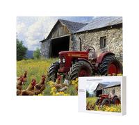 Puzzle para Adultos 5000 Piezas, Granja Tractor Puzzle, Difícil, Desafiante, Rompecabezas Encajan Perfectamente, Letras en la Parte Posterior, sin Polvo, Regalo para Personas Mayores 156x105cm s-552