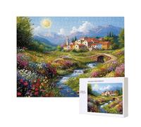 Puzzle para Adultos 5000 Piezas, Paisaje Pueblo Puzzle, Difícil, Desafiante, Rompecabezas Encajan Perfectamente, Letras en la Parte Posterior, sin Polvo, Regalo para Personas Mayores 156x105cm s-214