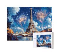 Puzzle para Adultos 5000 Piezas, Torre Eiffel Puzzle, Difícil, Desafiante, Rompecabezas Encajan Perfectamente, Letras en la Parte Posterior, sin Polvo, Regalo para Personas Mayores 156x105cm s-3