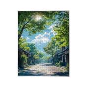 Puzzle para Adultos 90 Piezas,Calle soleada del Campo 25x20 cm,Rompecabezas para Adulto Juguete Educativo, Juego Educativo Desafío,90 Piezas Rompecabezas para Adultos