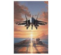 Puzzle para adultos Airplane combatiente 1000 piezas para niños de 12 años rompecabezas de madera rompecabezas (78×53cm)