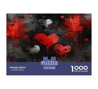 Puzzle para Adultos - Amor artístico, Un Desafiante Acertijo, Símbolo del corazón, Regalos para Hombres, Actividad Artística Desafiante Y Relajante 52x38cm/1000pcs