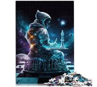 Puzzle para adultos "Chess Universe", 2000 piezas, 27,56 x 39,37 pulgadas, rompecabezas de mapa gris para adultos y niños a partir de 14 años, rompecabezas de juego sofisticados