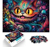Puzzle para adultos con 1000 piezas Alice Cat juego de pensamiento desafío para la inteligencia cerebral juguete adictivo para adolescentes a partir de 14 años, 26 x 38 cm