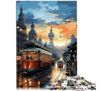 Puzzle para adultos con 1000 piezas, ciudad después de la lluvia, juguete para pensar, 50 x 70 cm, decoración única para el hogar y regalos para adolescentes a partir de 14 años