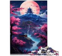 Puzzle para adultos con 1000 piezas de arte y paisajes de estilo japonés, juego de pensamiento de 50 x 70 cm, decoración única para el hogar y regalos para niños a partir de 14 años