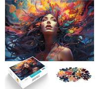Puzzle para adultos con 1000 piezas de diosas antiguas juego familiar para niños y adultos, 26 x 38 cm, para aliviar el estrés, difícil desafío para niños a partir de 14 años