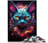 Puzzle para adultos con 1000 piezas de esfinge psicodélica difícil 26 x 38 cm fortalece el amor entre parejas para adolescentes a partir de 14 años