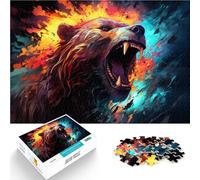 Puzzle para adultos con 1000 piezas de oso imposible rompecabezas 26 x 38 cm desafío de inteligencia cerebral juguete adictivo para adolescentes a partir de 14 años