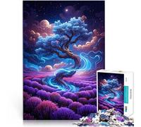 Puzzle para adultos con 1000 piezas, diseño de flores fantasmas, obra de arte, 50 x 70 cm, regalo de cumpleaños, decoración de pared para adolescentes a partir de 14 años