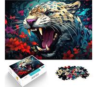 Puzzle para adultos con 1000 piezas, diseño de leopardo, rompecabezas imposible, 50 x 70 cm, divertido para casa, regalo de cumpleaños, regalo de viaje para adolescentes a partir de 14 años