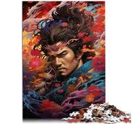 Puzzle para adultos con 1000 piezas "El camino del samurai" para diversión familiar 50 x 70 cm. Fortalece el amor entre parejas para niños a partir de 14 años