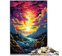 Puzzle para adultos con 1000 piezas, el fiordo para diversión en familia, 50 x 70 cm, difícil de completar, pero divertido y humorístico para adolescentes a partir de 14 años