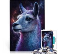 Puzzle para adultos con 1000 piezas, galaxia, alpaca, rompecabezas espacial, obra de arte 50 x 70 cm, decoración única para el hogar y regalos para adolescentes a partir de 14 años
