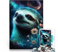 Puzzle para adultos con 1000 piezas, galaxia, animal, perezoso, trabajo mental para la inteligencia del cerebro, juguete adictivo, 26 x 38 cm