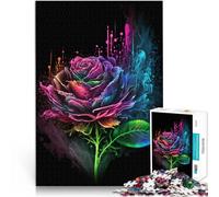Puzzle para adultos con 1000 piezas, hermoso rompecabezas de flores para 14 años, toda la familia, 26 x 38 cm