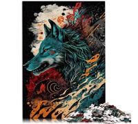Puzzle para adultos con 1000 piezas, juego de pensamiento de lobo vivo para desafiar la inteligencia cerebral, juguete adictivo para adolescentes a partir de 14 años, 26 x 38 cm