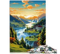 Puzzle para adultos con 1000 piezas maravilloso mundo juguete juego de pensamiento 26 x 38 cm colección de artistas bellas artes para adolescentes a partir de 14 años