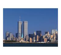 Puzzle para adultos de 1000 (70 x 50 cm) piezas, rascacielos y torres gemelas del World Trade Center en Nueva York, juego de desafío familiar y regalo de recuerdo