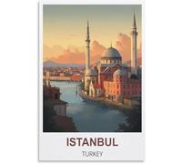 Puzzle para adultos de 1000 (75 x 50 cm) piezas, rompecabezas clásico estimulante para el cerebro versión póster de Estambul (Turquía), juego educativo de alta dificultad