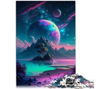 Puzzle para adultos de 1000 piezas Beach The Near Mountain Impossible Puzzle 26 x 38 cm toda la familia