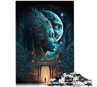 Puzzle para adultos de 1000 piezas, Dios de la sabiduría, divertido para toda la familia, 26 x 38 cm, para aliviar el estrés, difícil desafío para adolescentes a partir de 14 años