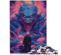 Puzzle para adultos de 1000 piezas Dragon Precision Cut Jigsaw Puzzle 19.7 pulgadas x 29.5" Ayuda al cerebro a ejercitar juguetes adictivos para cultivar la paciencia