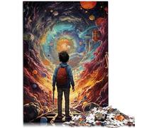 Puzzle para adultos de 1000 piezas. Entra en un mundo de fantasía. Juguetes educativos para aliviar el estrés, 50 x 70 cm, con póster a juego y hoja de preguntas