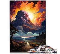 Puzzle para adultos de 1000 piezas. Hermoso paisaje de fantasía desafío educativo 26 x 38 cm. Promueve el amor entre parejas para niños a partir de 14 años