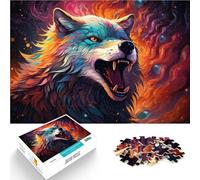 Puzzle para adultos de 1000 piezas, lobo gris, el puzle de 50 x 70 cm. Ayuda al cerebro a entrenar juguetes adictivos y promover la paciencia