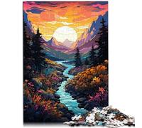 Puzzle para adultos de 1000 piezas, trekking por la belleza, juegos educativos, decoración del hogar, rompecabezas de 38 x 52 cm. Entrena tu cerebro y tus manos.