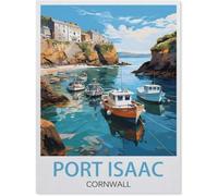Puzzle para adultos de 300 (38 x 26 cm) piezas, Port d'Isaac (Cornualles), Puzzle Clásico, Juguete Educativo, Regalo Único y Decoración Moderna de la Casa