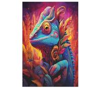 Puzzle para adultos de camaleón, puzles de 1000 piezas para niños a partir de 12 años, puzles de madera para decoración del hogar, 78 x 53 cm
