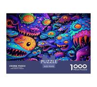 Puzzle para Adultos - Graffiti psicodélico, Un Desafiante Acertijo, Patrones artísticos, para Niños De 6 9 12años Familia Juego, Rompecabezas De Decoración Familiar 70x50cm/1000pcs