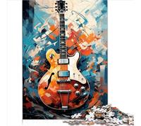 Puzzle para Adultos Guitarra Eléctrica Inferno Puzzles de 1000 Piezas para Adultos Puzzles de Cartón para Adultos Niños Rompecabezas Tamaño (26 x 38 cm)