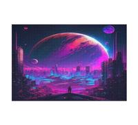 Puzzle para adultos, hermosa ciudad 1, 1000 piezas, juguete intelectual creativo, juegos de montaje (75 x 50 cm)