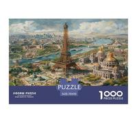 Puzzle para Adultos, La Torre Eiffel, Regalo Creativo para La Relajación, Lugares de interés en París, Juguetes Desafiantes, Regalos Adultos Y Niños 70x50cm/1000pcs