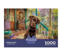 Puzzle para Adultos - Labrador Retriever, Un Desafiante Acertijo, Perro de Mascota Adorable, para Niños De 6 9 12años Familia Juego, Rompecabezas De Decoración Familiar 38x26cm/1000pcs