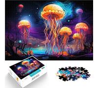 Puzzle para adultos, medusas misteriosas, rompecabezas para adultos, 1000, 35 x 50 cm, rompecabezas de cartón para adultos y niños a partir de 14 años, decoración familiar