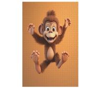 Puzzle para adultos Monkey 1000 piezas de rompecabezas de madera para niños de 12 años de edad, juego familiar educativo (78×53cm)