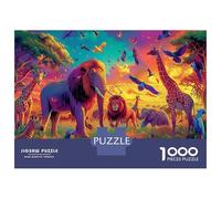 Puzzle para Adultos, Mundo Animal, Regalos para Mujeres, Varios Animales, para Niños De 6 9 12años Familia Juego, Regalos Adultos Y Niños 70x50cm/1000pcs