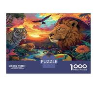 Puzzle para Adultos - Mundo Animal, Rompecabezas Imposible, Varios Animales, Regalos para Mujeres, Actividad Artística Desafiante Y Relajante 38x26cm/1000pcs